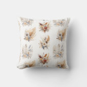 シックウエスタンボホフローラブーケパターン クッション (正面)