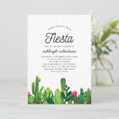 シックウォーターカラーフローラカボスフィエスタブライダルシャワー 招待状 (スタンド正面)