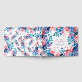 シックウォーターカラーフローラ60th誕生日ゲストブック ゲストブック (全面)