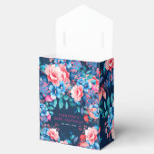 シックウォーターカラーフローラ60th誕生日ネイビー フェイバーボックス (オープン)