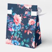 シックウォーターカラーフローラ60th誕生日ネイビー フェイバーボックス (裏面サイド)