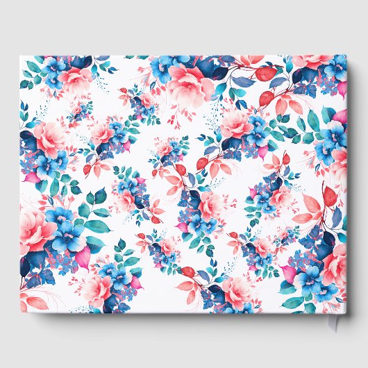 シックウォーターカラーフローラ70th誕生日ゲストブック ゲストブック (裏面)