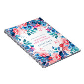 シックウォーターカラーフローラ90th誕生日ゲストブック ノートブック (右側)