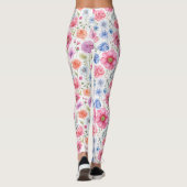 シックウォーターカラーボタニカルフローラレギンス レギンス (裏面)