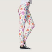 シックウォーターカラーボタニカルフローラレギンス レギンス (右)