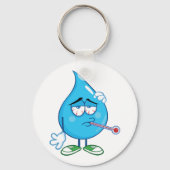 シックウォータードロップキーチェーン キーホルダー (正面)