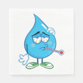 シックウォータードロップ紙ナプキンス スタンダードランチョンナプキン (正面)