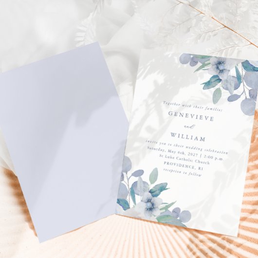 シックエアリーブルーフローラブーケ結婚ス