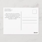 シックエッフェルタワーカフェコーヒーシャルボードパリ ポストカード (裏面)