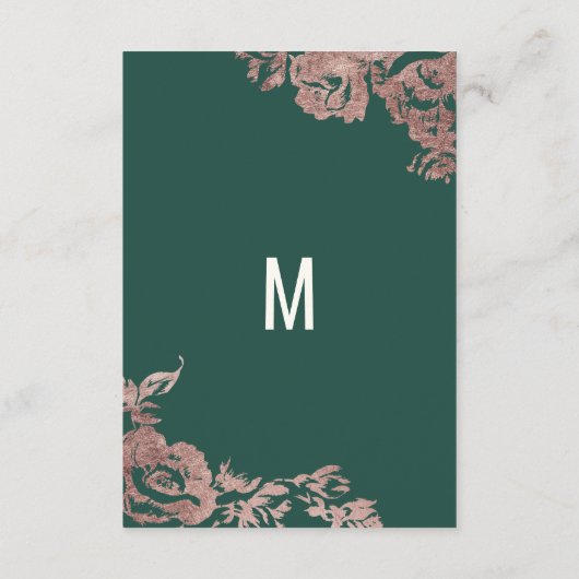 シックエメラルドグリーンバラ金ゴールドフローラ情報 エンクロージャーカード (裏面)