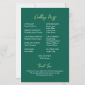 シックエメラルドグリーン金ゴールド結婚リングや輪 (裏面)