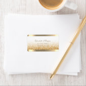 シックエレガントで洗練さストライプのれ、きらびやかな《写真》ぼけ味 ラベル (インサイチュ)