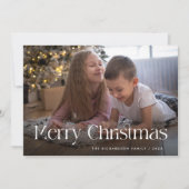 シックエレガントで | メリークリスマスの写真 シーズンカード (正面)