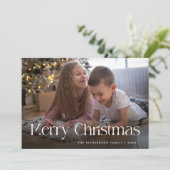 シックエレガントで | メリークリスマスの写真 シーズンカード (スタンド正面)