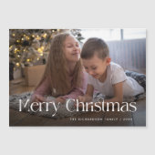 シックエレガントで | メリークリスマス磁気カード (正面)