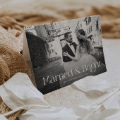 シックエレガントで | 写真結婚した付きクリスマス シーズンカード