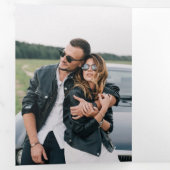 シックエレガントなオールインワン結婚ズ 三つ折り招待状 (内部最初)