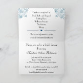 シックエレガントなブライダルシャワーの招待状 招待状 (内部)