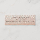 シックエレガントなモダンきらびやかな《写真》ぼけ味ハイヒール スキニー名刺 (裏面)