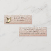 シックエレガントなモダンきらびやかな《写真》ぼけ味ハイヒール スキニー名刺 (正面/裏面)