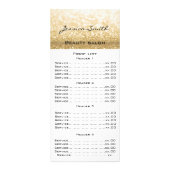 シックエレガントなモダンラグジュアリーフェイクグリティメニューカード ラックカード (正面)