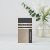 シックエレガントなラグジュアリーコンテンポラリーゴールデンの輝き 名刺 (スタンド正面)