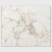 シックエレガントな白金ゴールド大理石パターン ラッピングペーパー (フラット)