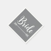 シックエレガントな花嫁 | スタンダードカクテルナプキン (角)