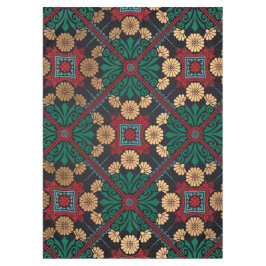 シックエレガントな装飾タイル模様 テーブルクロス