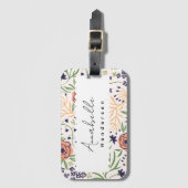 シックエレガントな ラゲッジタグ (正面縦)