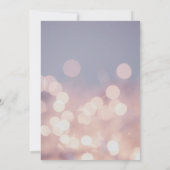 シックエレガントな《写真》ぼけ味ラ結婚イト 招待状 (裏面)