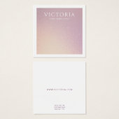 シックエレガントアグラデーションリング表示カード (正面&裏面)