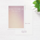 シックエレガントアグラデーションリング表示カード (デスク)