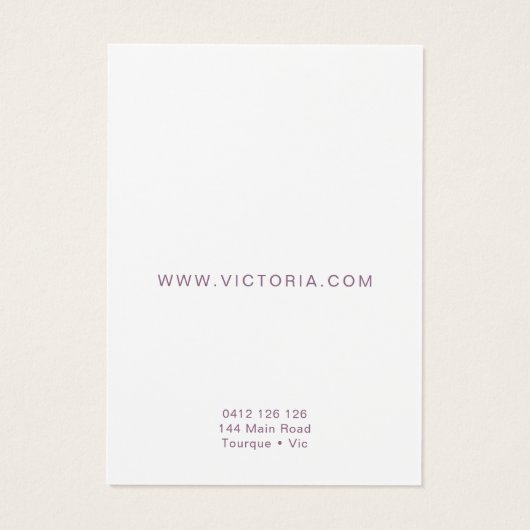 シックエレガントアグラデーションリング表示カード (裏面)