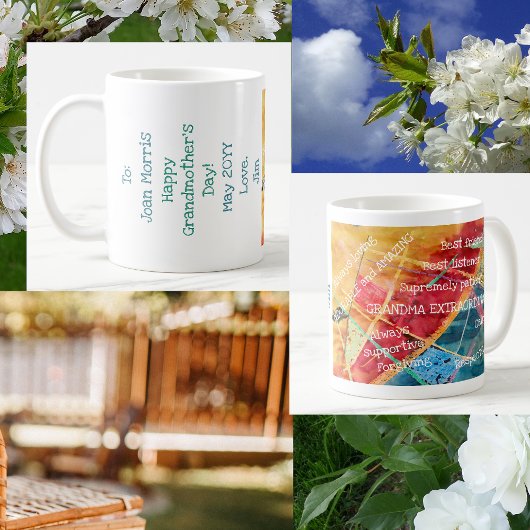 シックエレガントアモダンートおばあちゃん超常連 コーヒーマグカップ