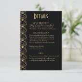 シックエレガントアールデコ素晴らしギャツビー詳細 エンクロージャーカード (スタンド正面)