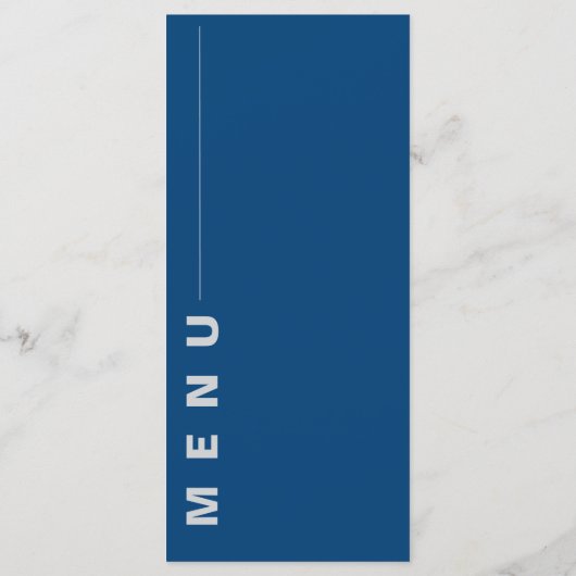 シックエレガントイエローとブルーのフローラ結婚披露宴 メニュー (裏面)