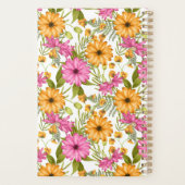 シックエレガントイエローモダンピンクフローラ事業 プランナー手帳 (裏面)
