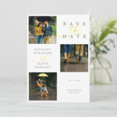 シックエレガントイエロー3枚の写真が洗練さ結婚れた (スタンド正面)