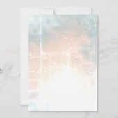 シックエレガントウインドチャイム、ハートブライダルシャワー 招待状 (裏面)