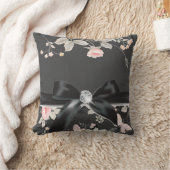 シックエレガントウォーターカラーゴールデンフローラ クッション (ブランケット)