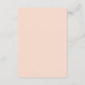 シックエレガントウォーターカラーフローラ新郎新婦結婚の エンクロージャーカード (裏面)