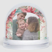 シックエレガントウォーターカラーポインセチア植物写真 (正面)