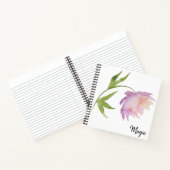 *~*シックエレガントウォーターフェミニンカラー牡丹 ノートブック (内部)