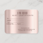 シックエレガントカラフルグリッタードリップバラ金ゴールド 割引カード (裏面)