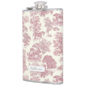 シックエレガントガーリーピンクホーストイレ名 フラスク (左)