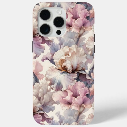 シックエレガントクモダンキュートフローラソフト赤面ピンク Case-Mate iPhoneケース (裏面)