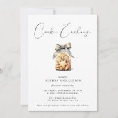 シックエレガントクモダンッキー交換 招待状 (正面)