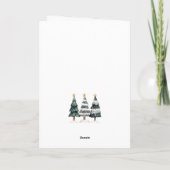 シックエレガントクリスマスツリー,《写真》ぼけ味会社 シーズンカード (裏面)