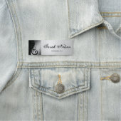 シックエレガントグスタイリッシュレースワーズダマスク 名札 (インサイチュ)